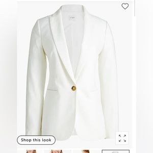 White Linen J Crew Blazer- size 8